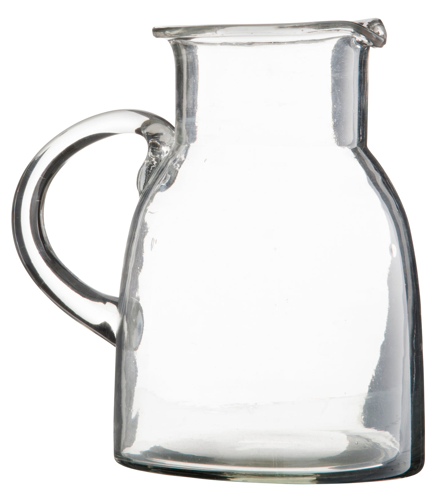 Recycled glass pitcher